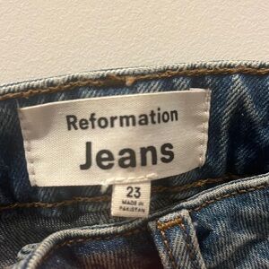 Liza ultra high rise straight jeans- Reformation